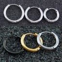 Boucles d'oreilles pour hommes en forme de mini anneau J2161 5