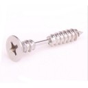 Boucles d'oreilles pour hommes en forme de vis J3241 12