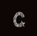 Boucles d'oreilles puces avec zircon 43