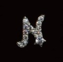 Boucles d'oreilles puces avec zircon 47