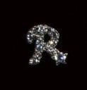 Boucles d'oreilles puces avec zircon 37