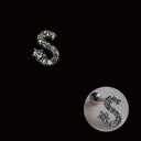 Boucles d'oreilles puces avec zircon 20