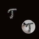 Boucles d'oreilles puces avec zircon 21