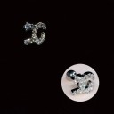 Boucles d'oreilles puces avec zircon 25