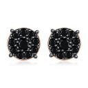 Boucles d'oreilles puces avec zirconiums G2533 5