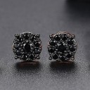 Boucles d'oreilles puces avec zirconiums G2533 4