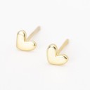 Boucles d'oreilles puces cœur G283 7