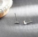 Boucles d'oreilles puces cœur G283 5