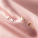 Boucles d'oreilles puces cœur G283 6