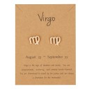 Boucles d'oreilles puces pour femmes signe astrologique 13