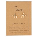 Boucles d'oreilles puces pour femmes signe astrologique 10