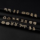 Boucles d'oreilles puces pour femmes signe astrologique 3