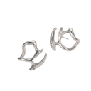 Boucles d'oreilles punk à la mode 2.1 x 2.2 cm Style hip-hop pour filles Bijoux de fête en métal, accessoires tendance pour la personnalité 6