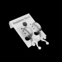 Boucles d'oreilles rondes avec pendentif G2496 22