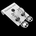 Boucles d'oreilles rondes avec pendentif G2496 23