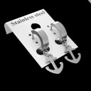 Boucles d'oreilles rondes avec pendentif G2496 4