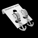 Boucles d'oreilles rondes avec pendentif G2521 14