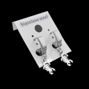 Boucles d'oreilles rondes avec pendentif G2521 24