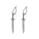 Boucles d'oreilles rondes avec pendentif G2535 7