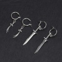 Boucles d'oreilles rondes avec pendentif G2535 1