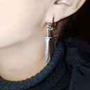 Boucles d'oreilles rondes avec pendentif G2535 2