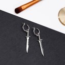 Boucles d'oreilles rondes avec pendentif G2535 4