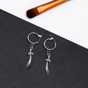 Boucles d'oreilles rondes avec pendentif G2535 5