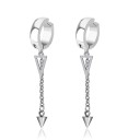Boucles d'oreilles rondes avec pendentif G651 2