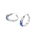 Boucles d'oreilles rondes en argent sterling 925 Design moderne et délicat pour un usage quotidien et des soirées, bijou élégant pour femmes 3