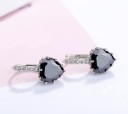 Boucles d'oreilles rondes en forme de cœur pour femmes G520 2