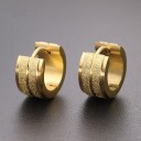 Boucles d'oreilles rondes G632 4