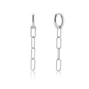 Boucles d'oreilles rondes pour femmes avec chaîne A3157 8
