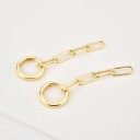 Boucles d'oreilles rondes pour femmes avec chaîne A3157 3