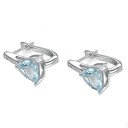 Boucles d'oreilles rondes pour femmes avec cristal 3
