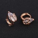 Boucles d'oreilles rondes pour femmes avec des cristaux 20