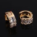 Boucles d'oreilles rondes pour femmes avec des cristaux 6