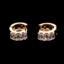 Boucles d'oreilles rondes pour femmes avec des cristaux 5