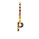 Boucles d'oreilles rondes pour femmes avec lettres 19