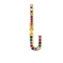 Boucles d'oreilles rondes pour femmes avec lettres 24