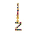 Boucles d'oreilles rondes pour femmes avec lettres 29
