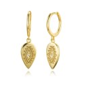 Boucles d'oreilles rondes pour femmes avec œil R27 4