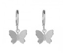 Boucles d'oreilles rondes pour femmes avec papillon J147 2