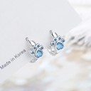 Boucles d'oreilles rondes pour femmes avec patte 2