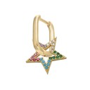 Boucles d'oreilles rondes pour femmes avec pendentif 26