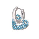 Boucles d'oreilles rondes pour femmes avec pendentif 7