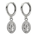 Boucles d'oreilles rondes pour femmes avec pendentif A1698 13