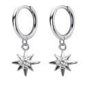 Boucles d'oreilles rondes pour femmes avec pendentif A1698 5