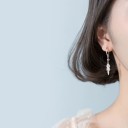 Boucles d'oreilles rondes pour femmes avec pendentif A1698 2
