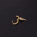 Boucles d'oreilles rondes pour femmes avec pendentif A2598 4
