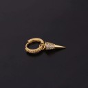 Boucles d'oreilles rondes pour femmes avec pendentif A2598 9